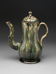 Coffee Pot, Staffordshire, 1760/70. Creator: Staffordshire Potteries.