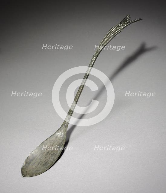 Spoon with Fish-Tail Design, 918-1392. Creator: Unknown.