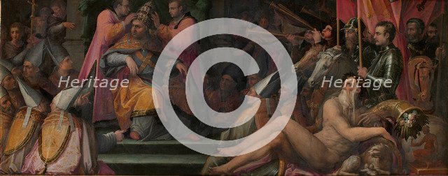 The election of Giovanni de' Medici to papacy, 1555-1562. Artist: Vasari, Giorgio (1511-1574)
