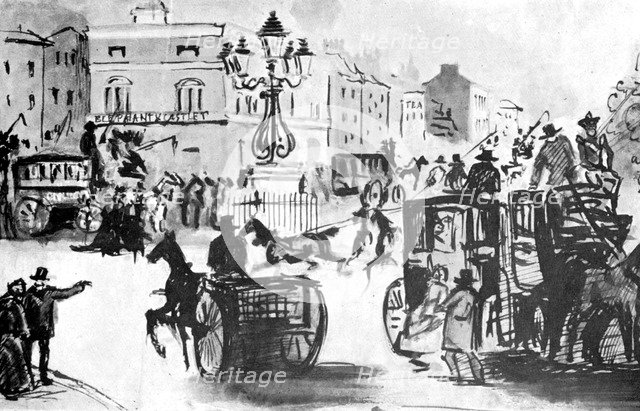 'The Elephant and Castle', 19th century, (1930).Artist: Constantin Guys