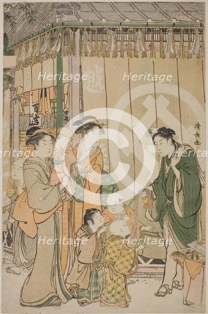 The Echigoya on New Year's Day, c. 1789. Creator: Torii Kiyonaga.