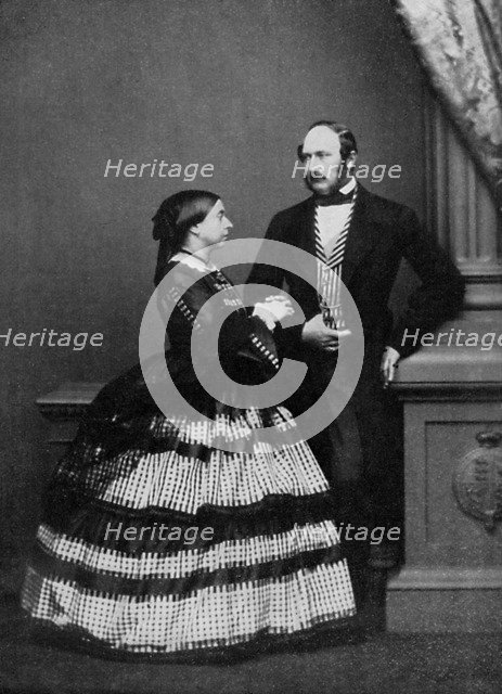 Queen Victoria and Albert, Prince Consort, 1861 (1964).Artist: John Jabez Edwin Mayall