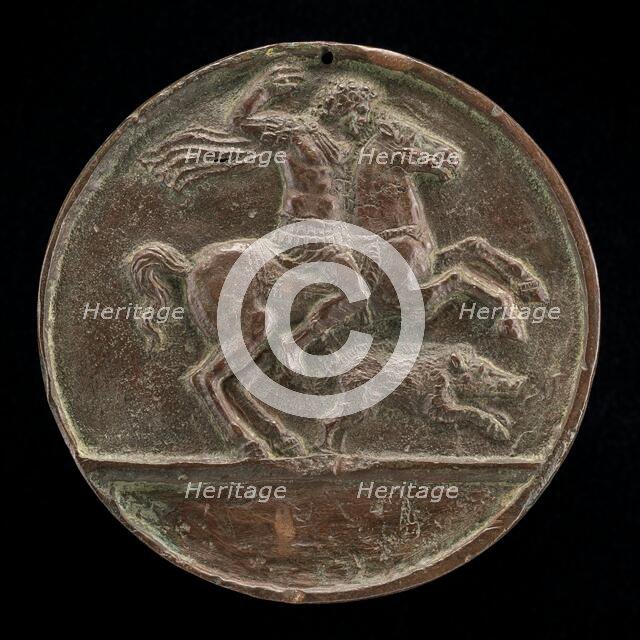 Meleager on Horseback [reverse], late 15th - early 16th century. Creator: Unknown.