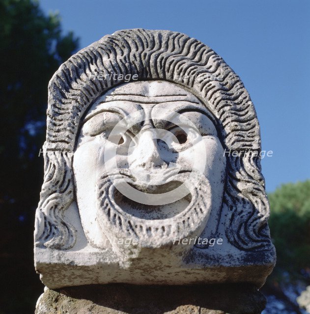 Roman amphitheatre carving. Artist: Unknown