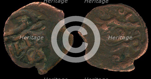 Coins of Uzbeg Khan, ca 1320. Artist: Numismatic, Ancient Coins  