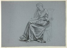Woman in Loose Gown on Chair, n.d. Creator: Henry Stacy Marks.