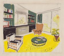 Interior design, 1951. Creator: Shirley Markham.