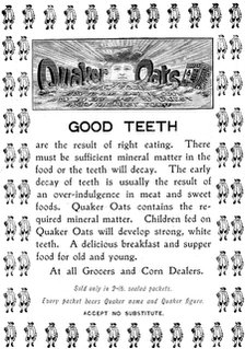 Advertisement for Quaker Oats, 1898. Creator: Unknown.