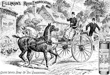 Advertisement for Elliman's Royal Embrocation, 1895. Creator: Unknown.