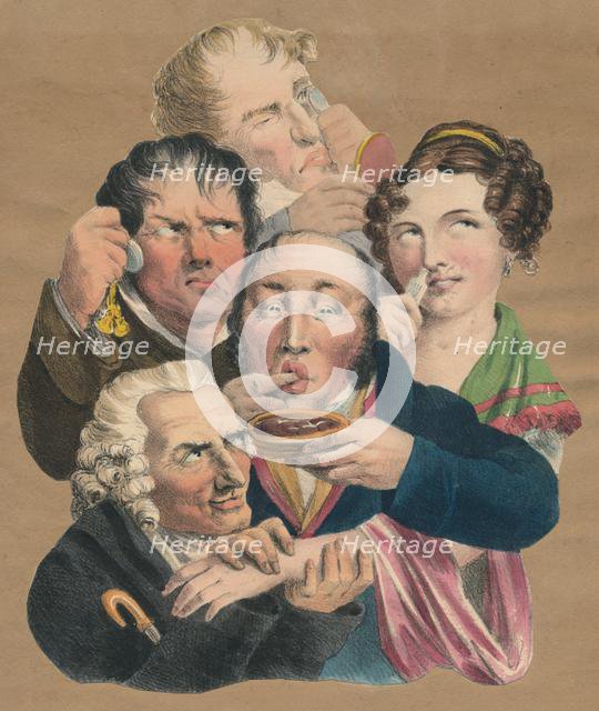The five senses, late 18th-early 19th century. Creator: Unknown.