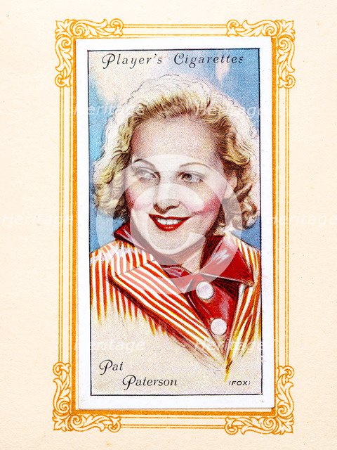 Pat Paterson, 1934.  Artist: Unknown.