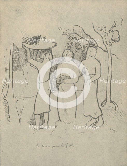 'On the Way to the Feast', 1936. Artist: Paul Gauguin.