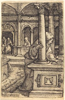 The Virgin Seeking Jesus in the Temple, c. 1519/1520. Creator: Albrecht Altdorfer.
