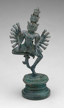 Dancing Hevajra (Ardhaparyanka), Angkor period, 12th/13th century. Creator: Unknown.