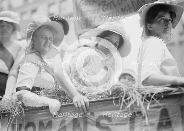 Suffrage Straw Ride, between c1910 and c1915. Creator: Bain News Service.