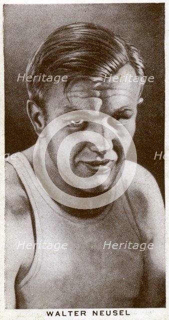 Walter Neusel, German boxer, 1938. Artist: Unknown