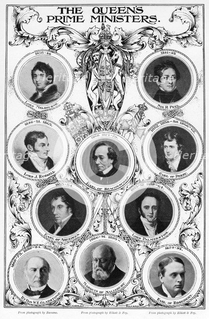 Oueen Victoria's prime ministers, 1901. Creator: Unknown.