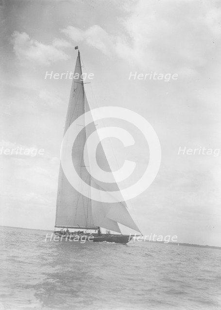 'Britannia' sails close-hauled, 1933. Creator: Kirk & Sons of Cowes.