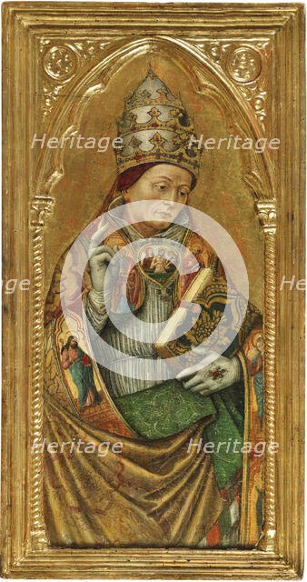 Pope Sylvester I, Second Half of the 15th cen.. Creator: Crivelli, Vittore (ca. 1440-1501/2).