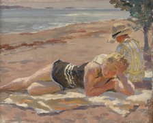 On the Beach, 1929. Creator: Santeri Salokivi.