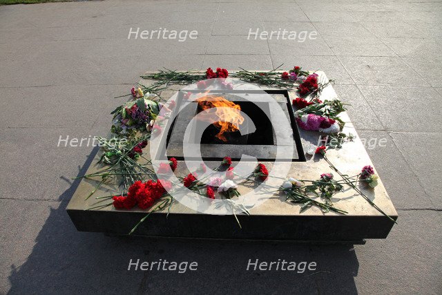 Eternal Flame in the Field of Mars, St Petersburg, Russia, 2011. Artist: Sheldon Marshall
