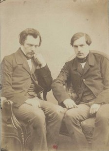 Les frères Goncourt (The Goncourt brothers), ca 1855. Creator: Tournachon, Adrien (1825-1903).