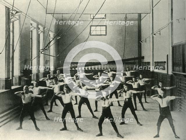 'Physical Exercises at the Royal Institution for the Deaf and Dumb, Friar Gate, Derby', 1902. Creator: Unknown.