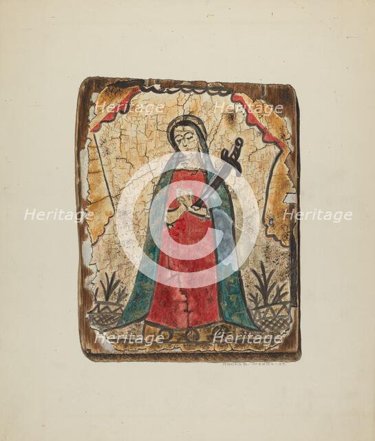 Retablo, 1937. Creator: Ranka S. Woods.