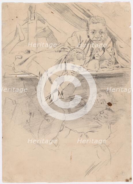 Study for "Army Boots" [verso], 1865. Creator: Winslow Homer.