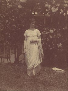 [Mrs. Louis Kentin in Empire Dress], 1880s., 1880s. Creator: Thomas Eakins.