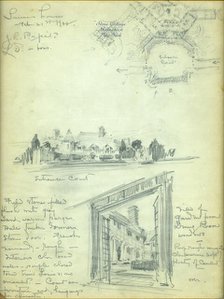 Architect's Drawing for Laura Delano's House at Rhinebeck, 1932. Creator: John Russell Pope.