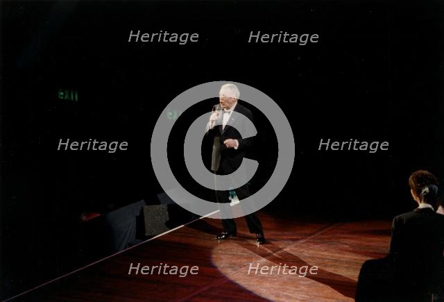 Frank Sinatra, Royal Albert Hall, London, 1989.   Creator: Brian Foskett.