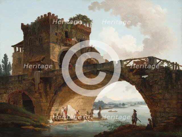 The Ponte Salario, c. 1775. Creator: Hubert Robert.