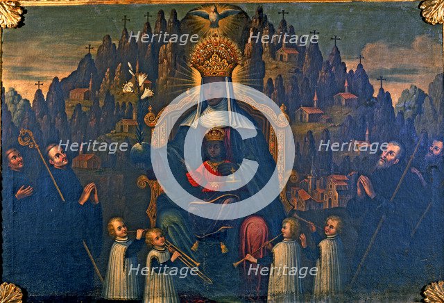 Virgin of Montserrat, oil on canvas in the chapel of Piety.