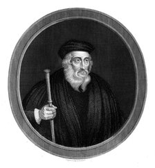 John Wycliffe, 14th century English religious reformer, 1851. Artist: Unknown