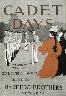 Cadet Days, A Story of West-Point by Capt. Charles King U.S.A., Illustrated Harper &..., c1894. Creator: Edward Penfield.
