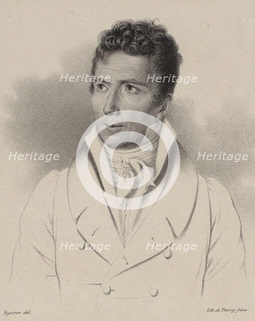Portrait of the composer Pierre Desvignes (1764-1827), 1830. Creator: Vigneron, Pierre Roch (1789-1872).