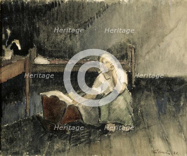 Lullaby, 1921. Creator: Alvar Cawén.