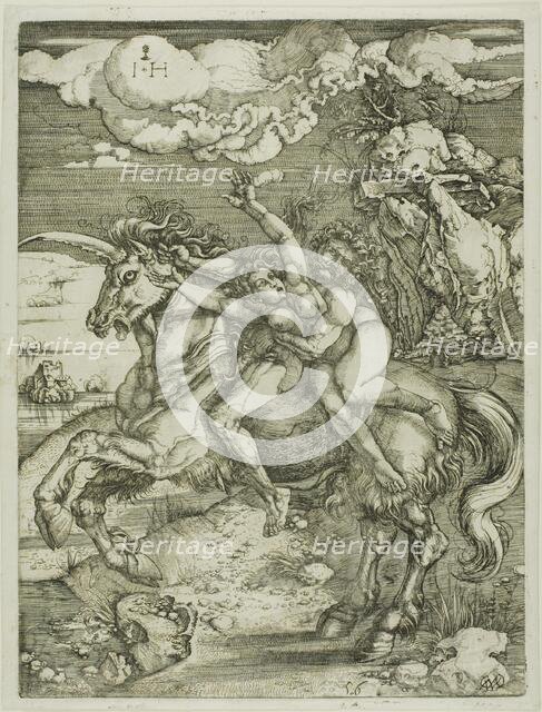 Abduction of Proserpine on a Unicorn, n.d. Creator: Hieronymus Hopfer.