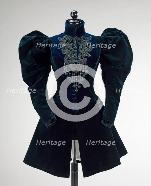 Afternoon jacket, French, 1895. Creators: Augustine Martin & Company, Augustine Martin.