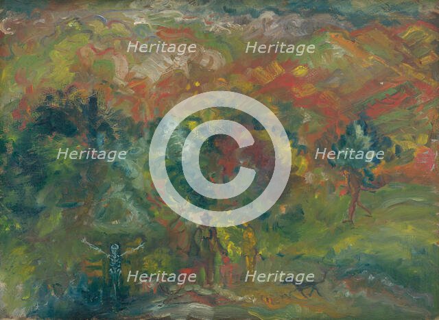 Hunters and Death, 1940-1944. Creator: Arnold Peter Weisz-Kubincan.