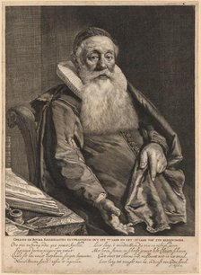 Gellius de Bouma, Minister of the Gospel at Zutphen. Creator: Cornelis de Visscher (Dutch, 1628/29-1658).