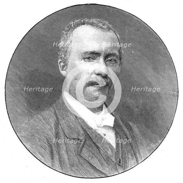 Heinrich Schliemann, German archaeologist, 1891. Artist: Unknown