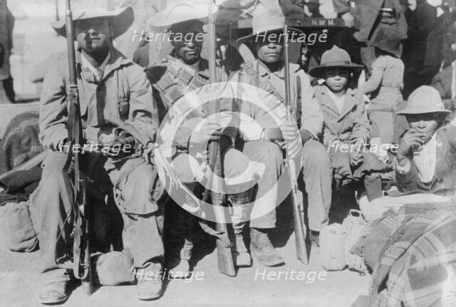 Villa's men entraining, 1914. Creator: Bain News Service.