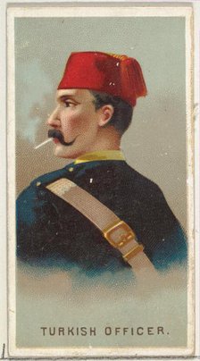 Turkish Officer, from World's Smokers series (N33) for Allen & Ginter Cigarettes, 1888. Creator: Allen & Ginter.