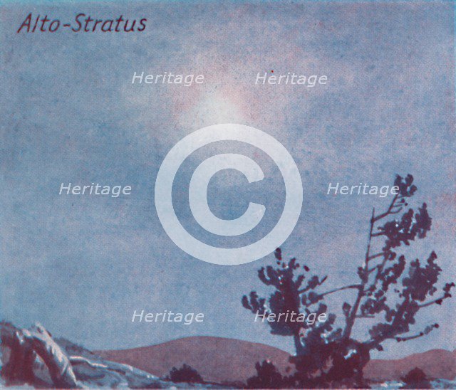 'Alto-Stratus - A Dozen of the Principal Cloud Forms In The Sky', 1935. Artist: Unknown.