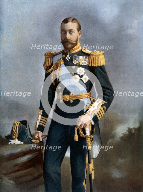 King George V, early 20th century.Artist: Lafayette