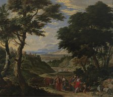 Christ Healing the Blind Man at Jericho, 1671. Creator: Gaspar de Witte.