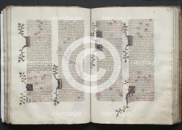 The Gotha Missal: Fol. 72r, Text, c. 1375. Creator: Master of the Boqueteaux (French); Workshop, and.