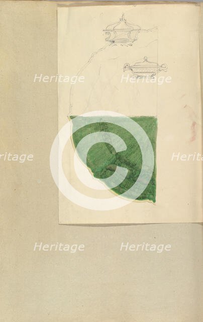 Designs for Two Tureens and a Plate, 1845-55. Creator: Alfred Crowquill.